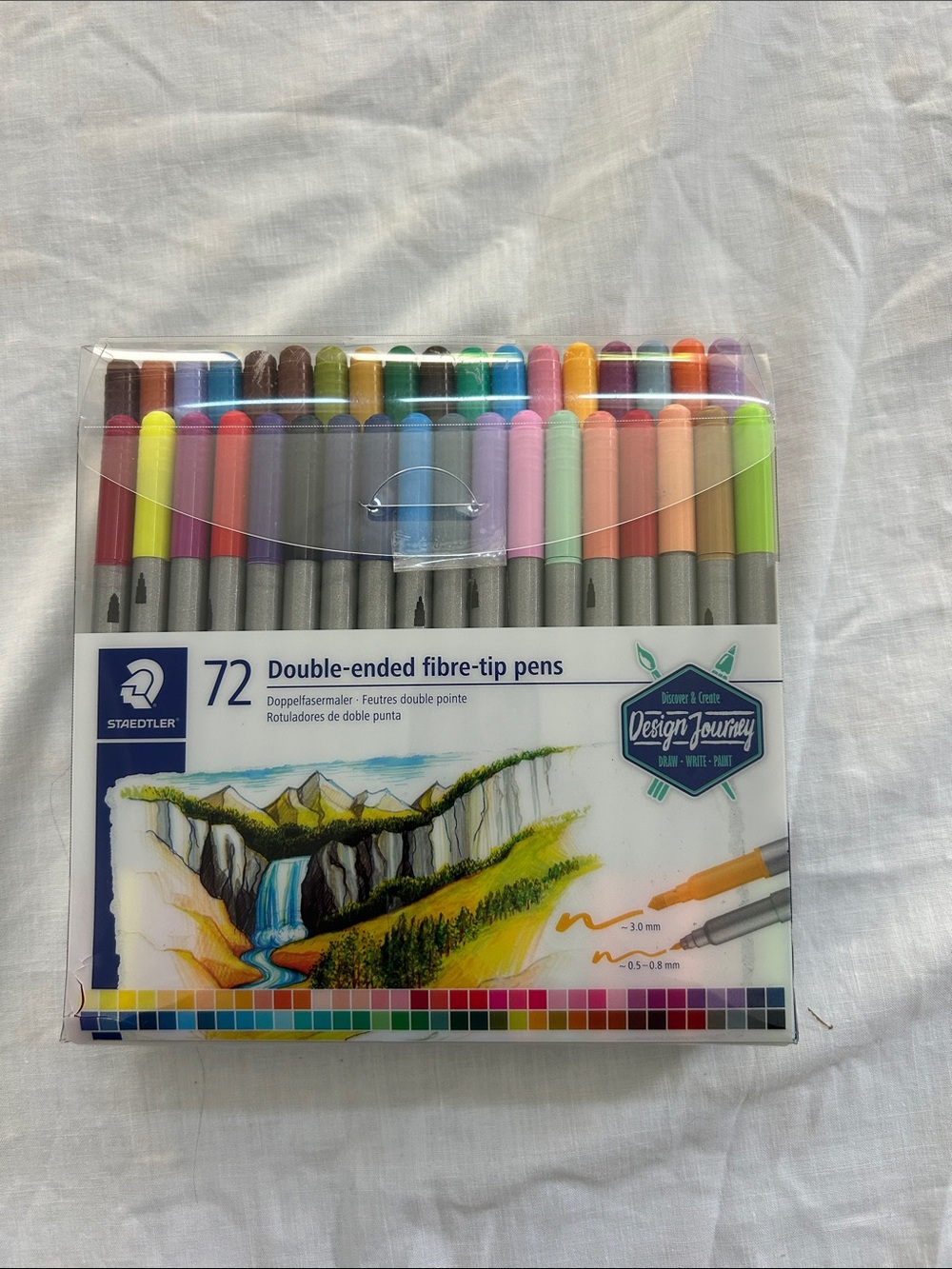 Staedtler 72 Double-Ended Fibre-Tip Pens - Multicolor Set
